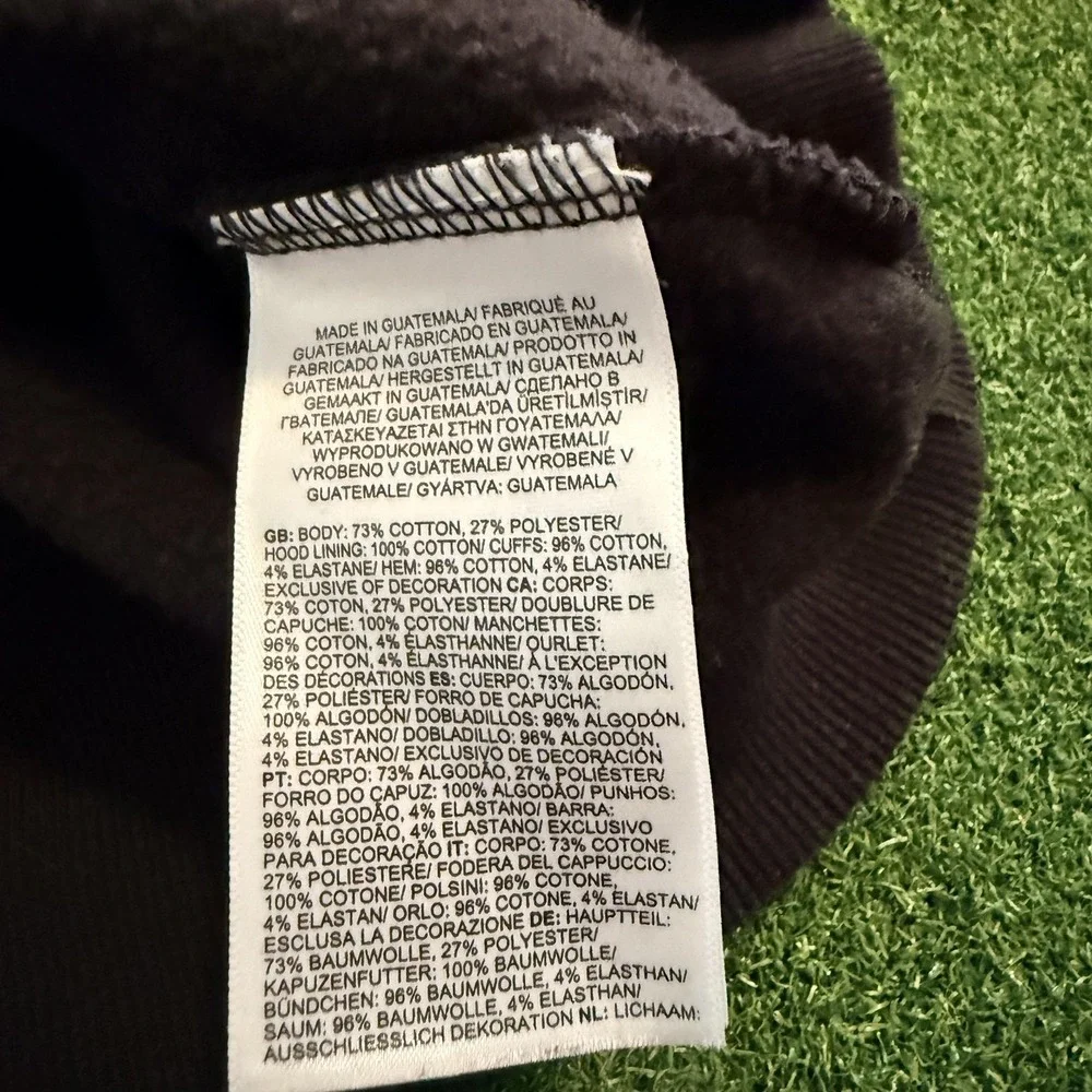 The North Face Hoodie Mens L Black Pullover Sweatshirt Logo Kangaroo Pocket